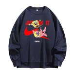 画像4: JUST DO IT Later × Spongebob & Patrick print Sweat shirt ユニセックス 男女兼用 JUST DO IT Later スポンジボブ ＆ パトリック ブロークン スウォッシュプリント トレーナー (4)
