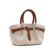 画像1: Canvas Dumpling Belt Buckle Tote Shoulder Bag　キャンバスダンプリングベルトバックルミニトートショルダーバッグ (1)