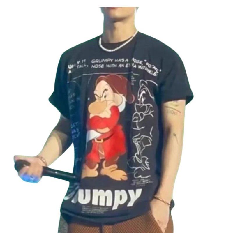 画像2: Unisex VINTAGE style Snow White and the Seven Dwarfs Dwarfs print T-shirt　 男女兼用 ユニセックスヴィンテージスタイル7人の小人プリント半袖Tシャツ (2)