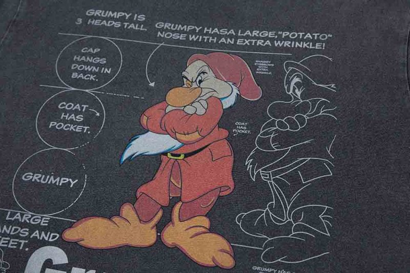 画像3: Unisex VINTAGE style Snow White and the Seven Dwarfs Dwarfs print T-shirt　 男女兼用 ユニセックスヴィンテージスタイル7人の小人プリント半袖Tシャツ (3)