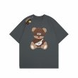 画像7: Striped Bear Street Print T-shirt 　 男女兼用 ユニセックスストライプベアストリートプリント半袖Tシャツ (7)