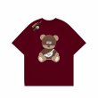 画像10: Striped Bear Street Print T-shirt 　 男女兼用 ユニセックスストライプベアストリートプリント半袖Tシャツ (10)