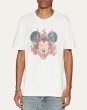 画像2: Unisex Saint Vintage Vintage Style Flaming Three-Eyed Mickey Mouse print T-shirt　 男女兼用 ユニセックスヴィンテージスタイル炎の3つ目ミッキーマウスプリント半袖Tシャツ (2)