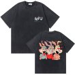 画像1: Unisex Vintage style rabbit wrapper print T-shirt　 男女兼用 ユニセックスヴィンテージスタイルラビットラッパープリント半袖Tシャツ (1)