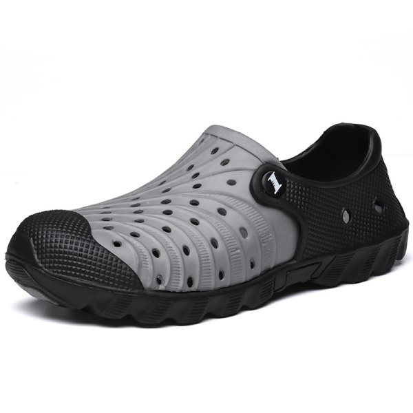 画像1:  Unisex Two-tone soft sole garden beach hole shoes sandal slippers　ユニセックス 男女兼用バイカラーソフトソールガーデンビーチホールカジュアル軽量シューズサンダルスリッパ (1)