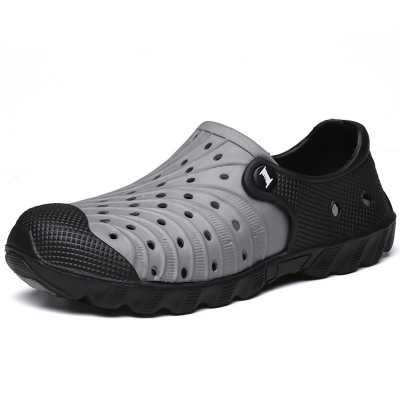 画像1:  Unisex Two-tone soft sole garden beach hole shoes sandal slippers　ユニセックス 男女兼用バイカラーソフトソールガーデンビーチホールカジュアル軽量シューズサンダルスリッパ (1)