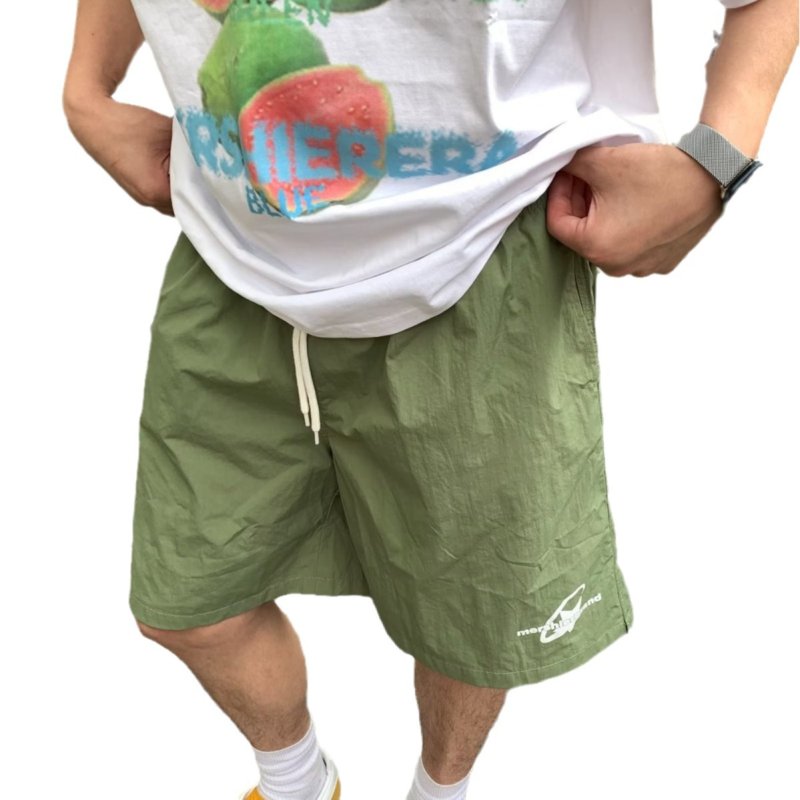 画像7: Unisex American style colorful dopamine embroidered short pants　 ユニセックス 男女兼用アメリカンスタイルカラフルドーパミン刺繍入りハーフショートパンツ (7)