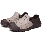 画像7:  Unisex Two-tone soft sole garden beach hole shoes sandal slippers　ユニセックス 男女兼用バイカラーソフトソールガーデンビーチホールカジュアル軽量シューズサンダルスリッパ (7)