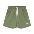 画像1: Unisex American style colorful dopamine embroidered short pants　 ユニセックス 男女兼用アメリカンスタイルカラフルドーパミン刺繍入りハーフショートパンツ (1)
