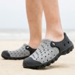 画像12:  Unisex Two-tone soft sole garden beach hole shoes sandal slippers　ユニセックス 男女兼用バイカラーソフトソールガーデンビーチホールカジュアル軽量シューズサンダルスリッパ (12)