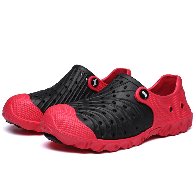 画像8:  Unisex Two-tone soft sole garden beach hole shoes sandal slippers　ユニセックス 男女兼用バイカラーソフトソールガーデンビーチホールカジュアル軽量シューズサンダルスリッパ (8)