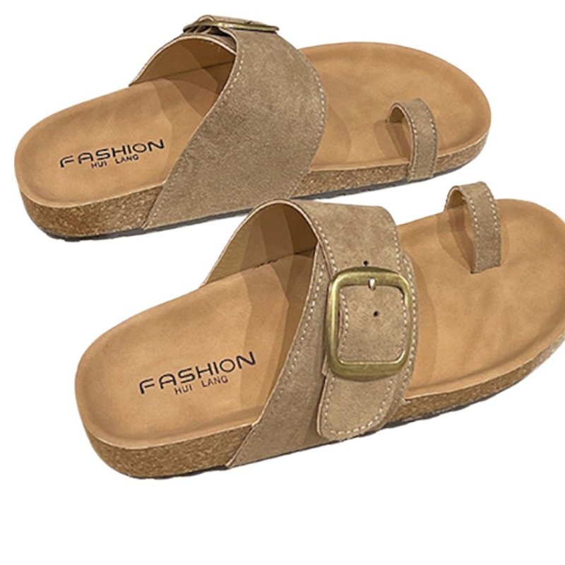 画像9: Flat Leather Iconic Sandal Slippers 　レザーアイコニックフラットサンダルスリッパ (9)