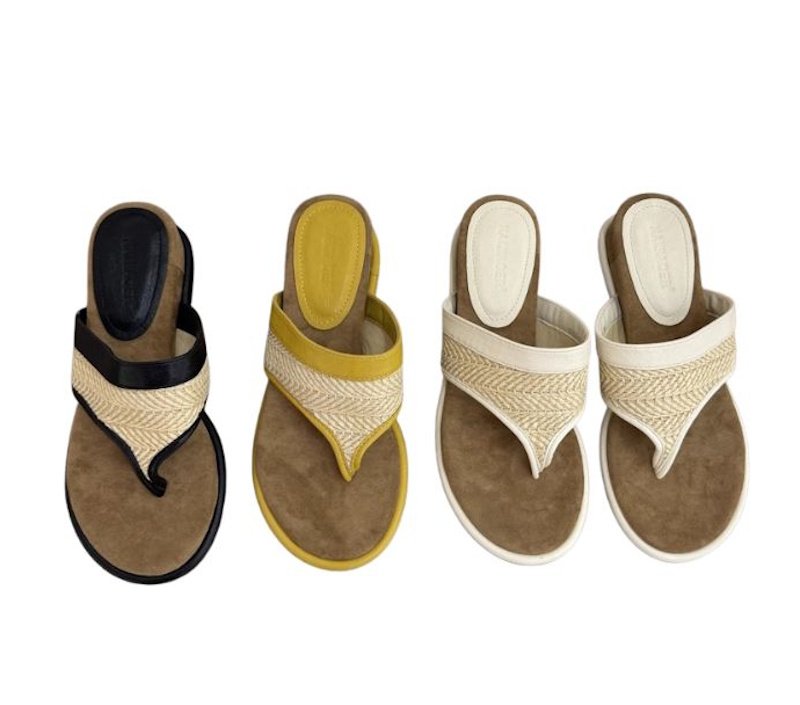 画像4: Wedge heel ethnic thong sandals slippers　ウェッジヒールエスニックトングサンダルスリッパ (4)