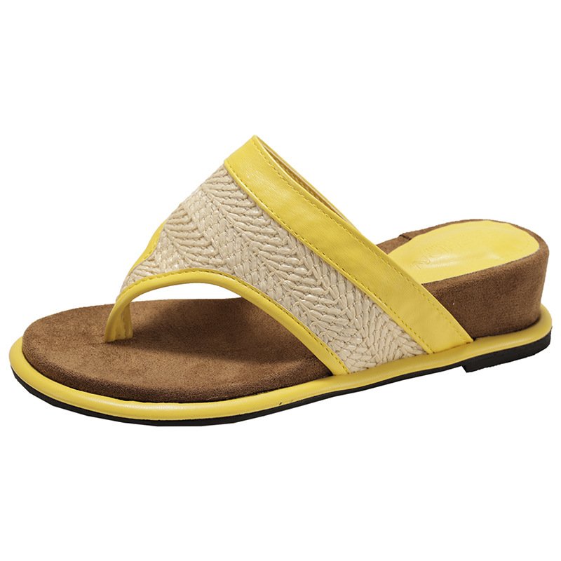 画像5: Wedge heel ethnic thong sandals slippers　ウェッジヒールエスニックトングサンダルスリッパ (5)