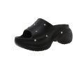 画像3: Star studs thick sole wedge Sandal Slippers 　スタースタッズ厚底ウェッジサンダルスリッパ (3)