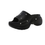 画像3: Star studs thick sole wedge Sandal Slippers 　スタースタッズ厚底ウェッジサンダルスリッパ (3)