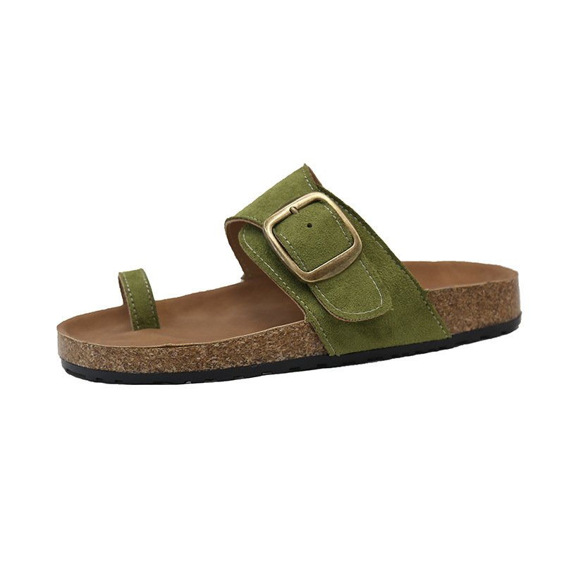 画像3: Flat Leather Iconic Sandal Slippers 　レザーアイコニックフラットサンダルスリッパ (3)