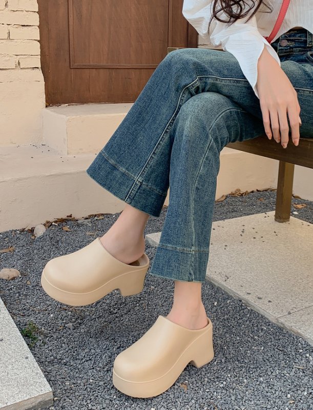 画像9: EVA Baotou Closed Toe Heel Mule Sandals Slippers 　EVAクローズドトゥヒールミュールパオトウサンダルスリッパ (9)