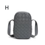 画像9: Braided Leather Mini Shoulder Crossbody Pochette Bag　レザー編み込みミニショルダークロスボディーポシェットバッグ (9)