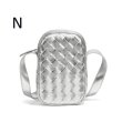 画像15: Braided Leather Mini Shoulder Crossbody Pochette Bag　レザー編み込みミニショルダークロスボディーポシェットバッグ (15)