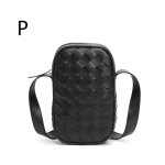 画像17: Braided Leather Mini Shoulder Crossbody Pochette Bag　レザー編み込みミニショルダークロスボディーポシェットバッグ (17)