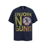 画像1: Unisex Wash Old Letter Print print  t-shirt　 男女兼用 ユニセックスウォッシュヴィンテージスタイルオールドレタープリントTシャツ (1)