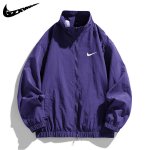 画像7: 25 Unisex ‎Not Swoosh logo Nylon Jacket ユニセックス 男女兼用 ノット スウォッシュロゴ ナイロン スタンドカラー ジップアップジャケット ウィンドブレーカー (7)