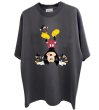 画像1: Unisex Upside-down Mickey Mouse & Small Mickey Mouse print  t-shirt　 男女兼用 ユニセックス逆さミッキーマウス＆スモールミッキーマウスプリントTシャツ (1)