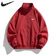 画像6: 25 Unisex ‎Not Swoosh logo Nylon Jacket ユニセックス 男女兼用 ノット スウォッシュロゴ ナイロン スタンドカラー ジップアップジャケット ウィンドブレーカー (6)