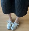 画像8: Women's Leather Personalized Color Matching Lace Up Square Head Mary Jane Sneaker Shoes　レザーパーソナライズカラーマッチングレースアップスクエアヘッドメリージェーンスニーカーシューズ (8)