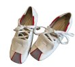 画像5: Women's Leather Personalized Color Matching Lace Up Square Head Mary Jane Sneaker Shoes　レザーパーソナライズカラーマッチングレースアップスクエアヘッドメリージェーンスニーカーシューズ (5)