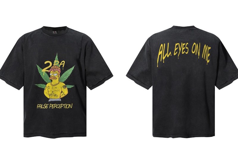 画像1: Unisex Wash ALL EYES ON ME  Homer Simpson Vintage Style  t-shirt　 男女兼用 ユニセックスシンプソンズホーマーシンプソンウォッシュヴィンテージスタイルプリントTシャツ (1)