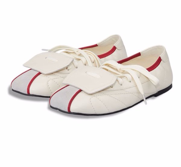 画像1: Women's Leather Personalized Color Matching Lace Up Square Head Mary Jane Sneaker Shoes　レザーパーソナライズカラーマッチングレースアップスクエアヘッドメリージェーンスニーカーシューズ (1)