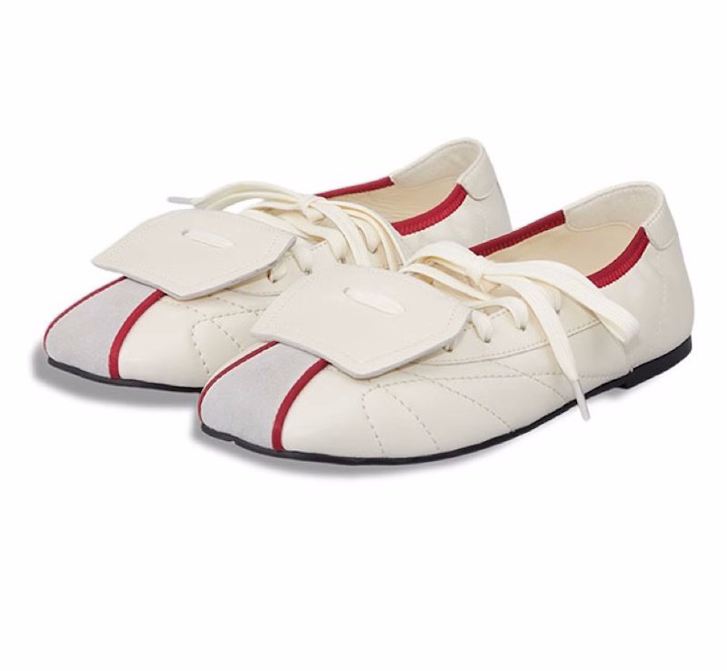画像1: Women's Leather Personalized Color Matching Lace Up Square Head Mary Jane Sneaker Shoes　レザーパーソナライズカラーマッチングレースアップスクエアヘッドメリージェーンスニーカーシューズ (1)
