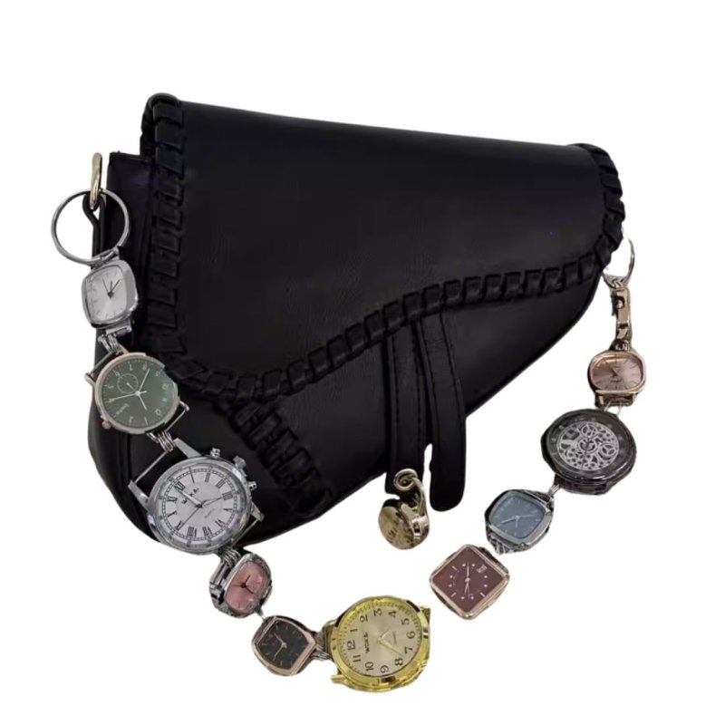 画像3: Watch belt crossbody saddle graffiti bag Single-shoulder body bag messenger bag  ユニセックス男女兼用 時計ストラップ グラフィティ サドル ショルダーバッグ ボディーバッグ  (3)