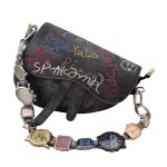 画像1: Watch belt crossbody saddle graffiti bag Single-shoulder body bag messenger bag  ユニセックス男女兼用 時計ストラップ グラフィティ サドル ショルダーバッグ ボディーバッグ  (1)
