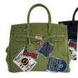 画像2: Smile emblem denim Tote Shoulder 2WAY Art BK bag  ポップ エンブレム スマイル ワッペン付き デニムトートショルダー BKバッグ アート (2)