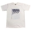 画像1: Unisex Nirvana 5 line rock band T-shirt 　 男女兼用 ユニセックスヴィンテージスタイルニルヴァーナ 5線譜ロックバンドプリントTシャツ (1)
