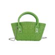 画像1: INTRECHART BRAIDED MINI TOTE SHOULDER BAG  編み込み ミニトートショルダーバッグ クラッチ かご 籠 バッグ (1)