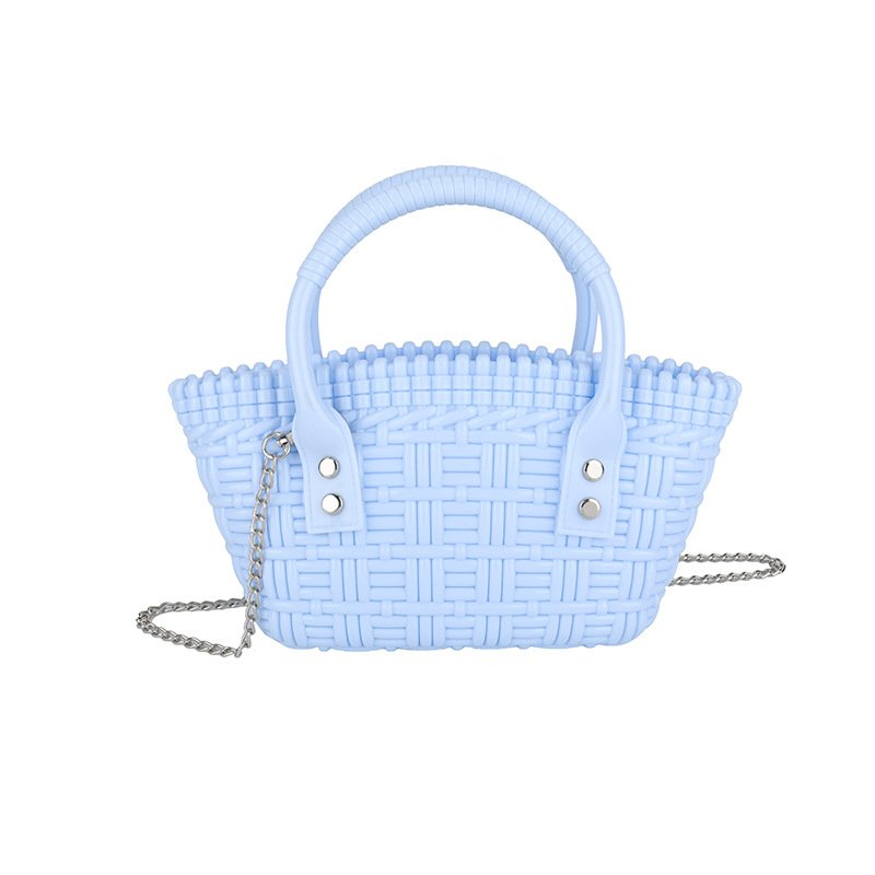 画像6: INTRECHART BRAIDED MINI TOTE SHOULDER BAG  編み込み ミニトートショルダーバッグ クラッチ かご 籠 バッグ (6)