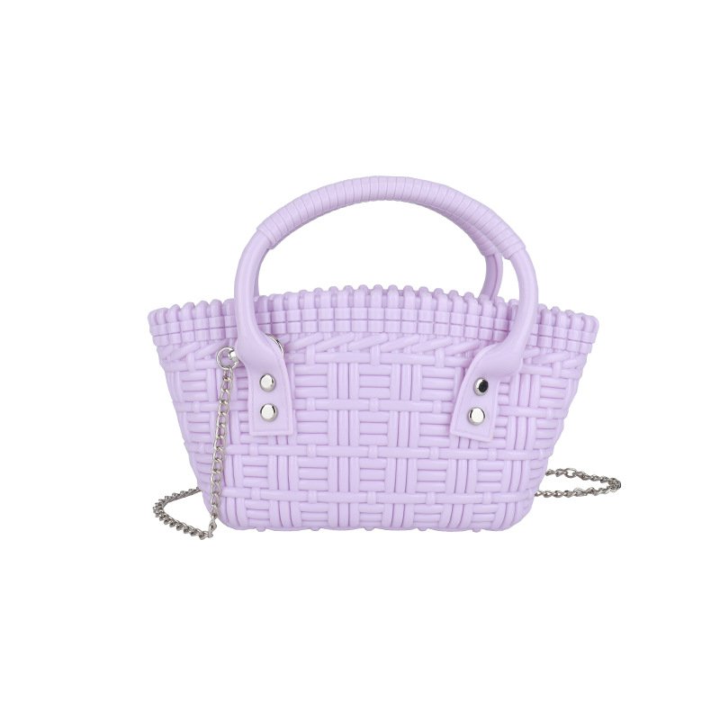 画像2: INTRECHART BRAIDED MINI TOTE SHOULDER BAG  編み込み ミニトートショルダーバッグ クラッチ かご 籠 バッグ (2)