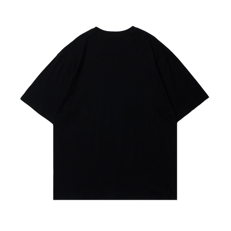 画像2: Unisex Oversized high street muddy smile print t-shirt　 男女兼用 ユニセックスオーバーサイズ ハイストリート ドロドロスマイルプリントTシャツ (2)