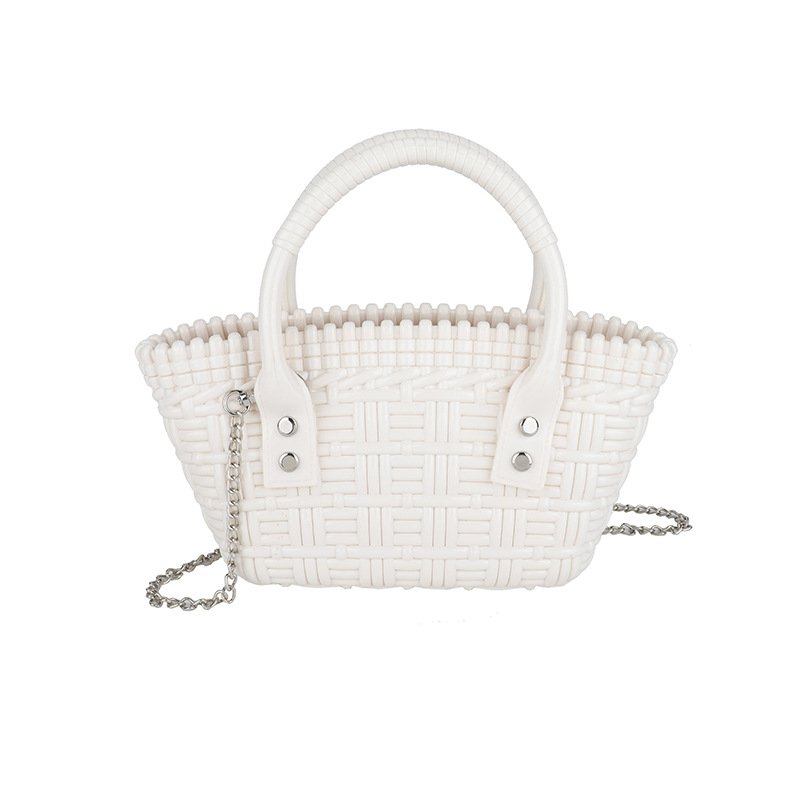 画像8: INTRECHART BRAIDED MINI TOTE SHOULDER BAG  編み込み ミニトートショルダーバッグ クラッチ かご 籠 バッグ (8)