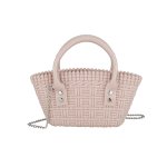画像4: INTRECHART BRAIDED MINI TOTE SHOULDER BAG  編み込み ミニトートショルダーバッグ クラッチ かご 籠 バッグ (4)