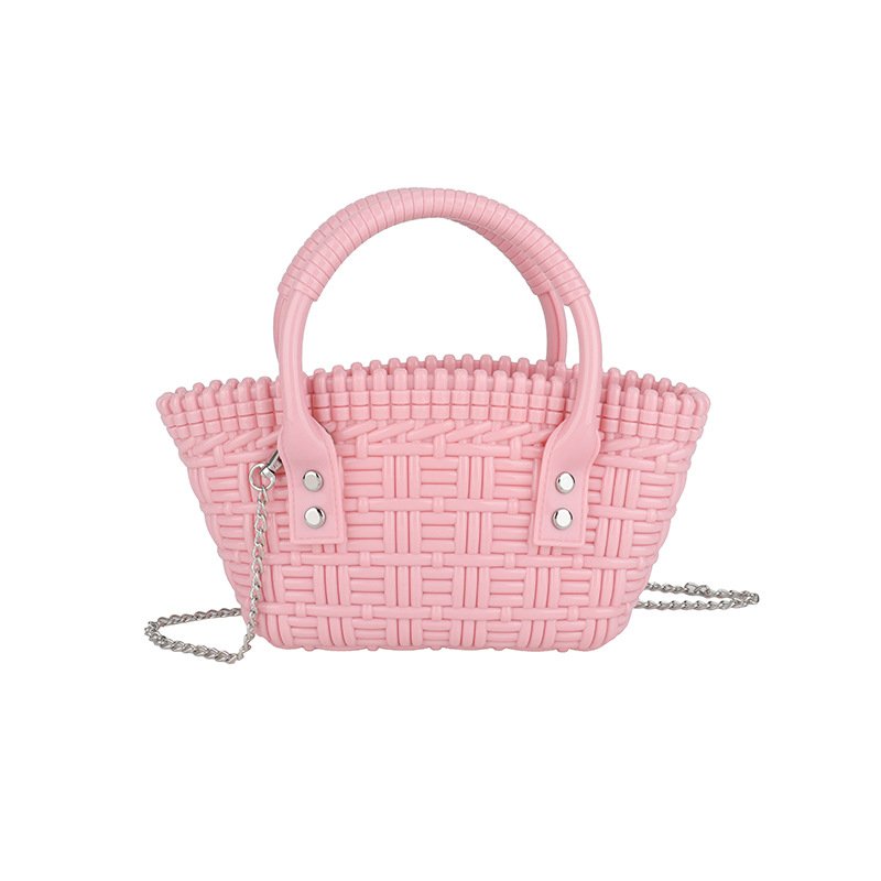 画像7: INTRECHART BRAIDED MINI TOTE SHOULDER BAG  編み込み ミニトートショルダーバッグ クラッチ かご 籠 バッグ (7)