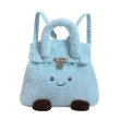 画像1: BK Smile Fur Backpack Tote Bag　BKスマイルファーモコモコ リュックサック バックパック トートバッグ (1)