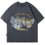 画像2: Unisex Surprised Face Tom and Jerry Vintage Style print t-shirt　 男女兼用 ユニセックスサプライズトムとジェリーヴィンテージスタイルプリントTシャツ (2)