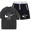 画像3: Unisex Kaws Tshirts x sweat short pants  カウズ  Tシャツ ショートパンツ セットアップ 上下  男女兼用 ユニセックス (3)
