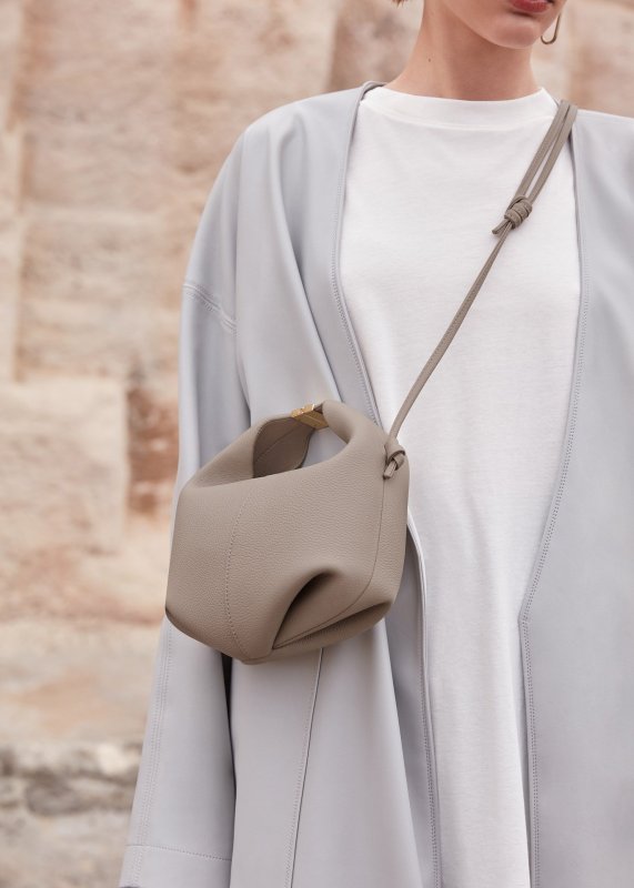 画像12: Dumpling Leather Crossbody Shoulder Pochette Bag　 ダンプリングレザークロスボディショルダーポシェットバッグ (12)