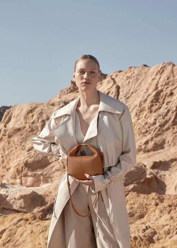 画像10: Dumpling Leather Crossbody Shoulder Pochette Bag　 ダンプリングレザークロスボディショルダーポシェットバッグ (10)